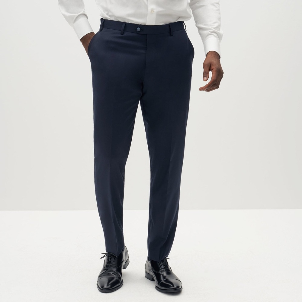 Suitshop Navy Suit Pants 32 Modern Short